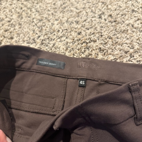 Kut From the Kloth Skinny Trousers Women’s Brown Work Pants with Stretch Size 4S - Picture 8 of 14